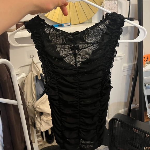 Y2K Style Sheer Mesh Tank - Picture 2 of 2